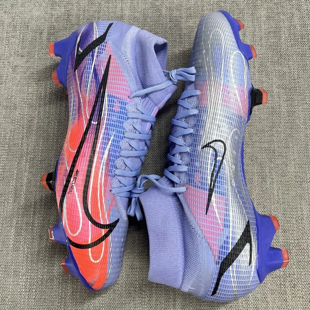 Nike Mercurial Superfly 8 FG Kylian Mbappe Flames Purple Mens Sz 11.5 DJ3977-506